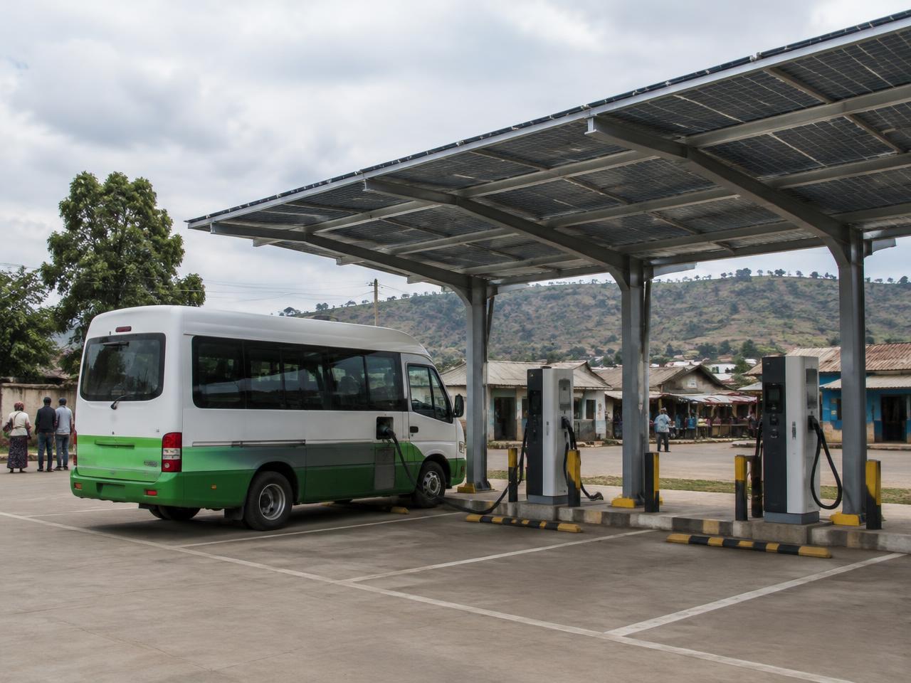 Illustrative EV charging hub